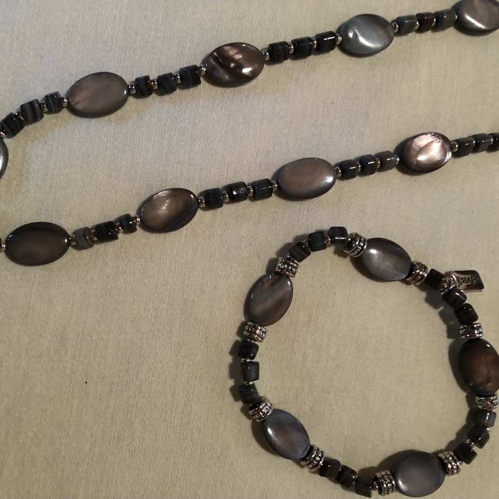 Gorgeous new stone and bead necklace and bracelet